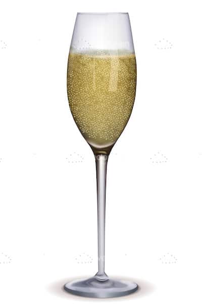 Full Champagne Glass